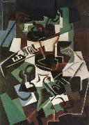 Juan Gris, Fruit dish pipo and newspaper